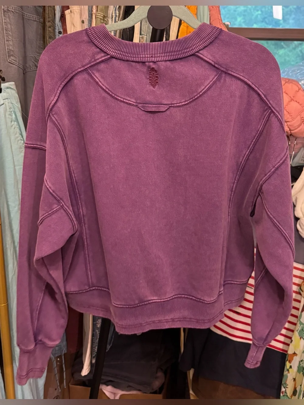 NWOT Free People FP Movement Intercept Pullover - Champion Purple - Small